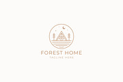 Cottage Logo Badge Lodge Forest, a Branding & Logo Template by Signatoro (Thumbnail 2 of 2)