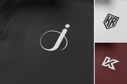 Embroidered Logo Tshirt Mockup