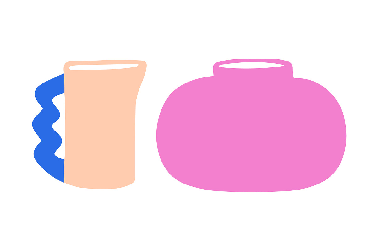 Modern ceramics, flower vases set, a Decorative Illustration by Good Studio (Photo 4 of 7)