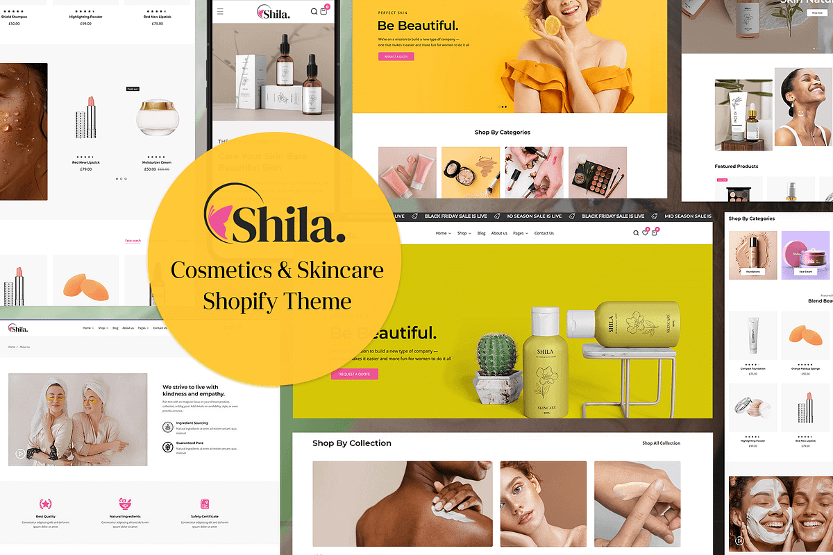 Shila - Cosmetics Shopify Theme, a Shopify Template by Team90Degree (Photo 1 of 14)