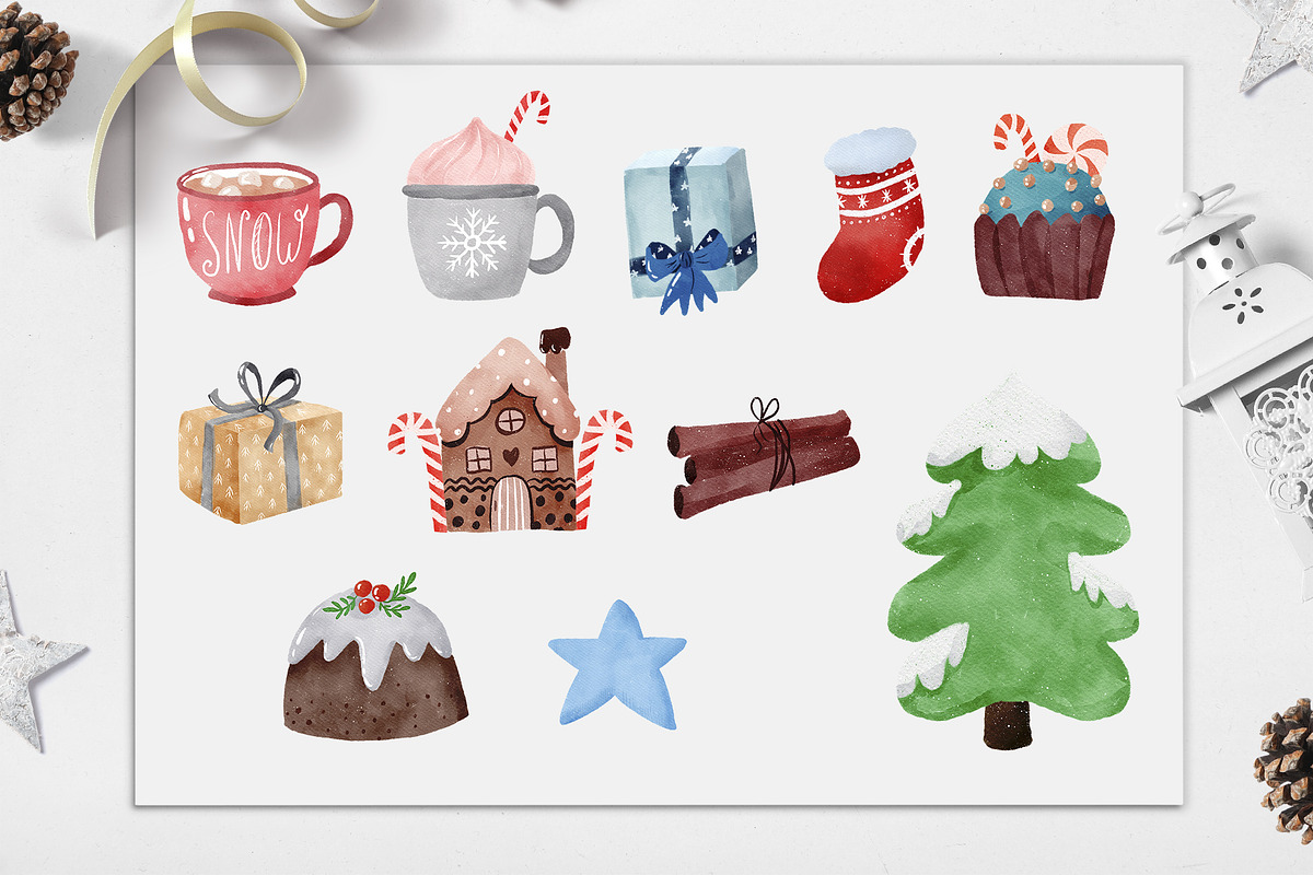 Sweet Christmas gnomes & pattern, an Illustration by SleptArt (Photo 3 of 6)