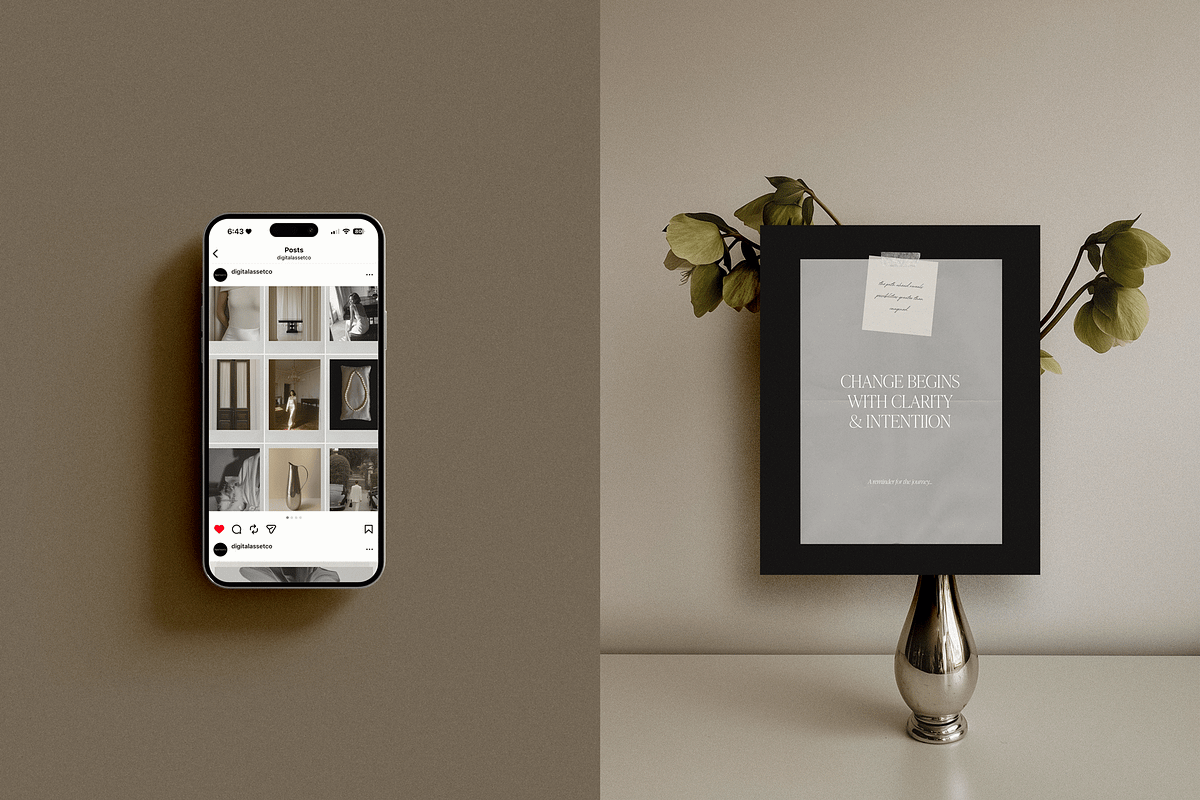 Vintage Atelier Social Media Kit, a Social Media Template by Digital Asset Co (Photo 2 of 10)