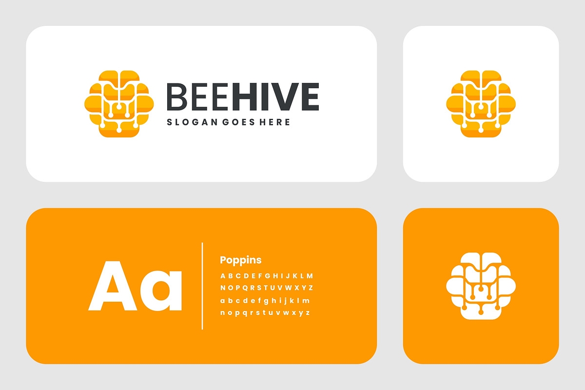 Gradient Modern Beehive Logo Design, a Branding & Logo Template by Artnivora.Std (Photo 2 of 3)