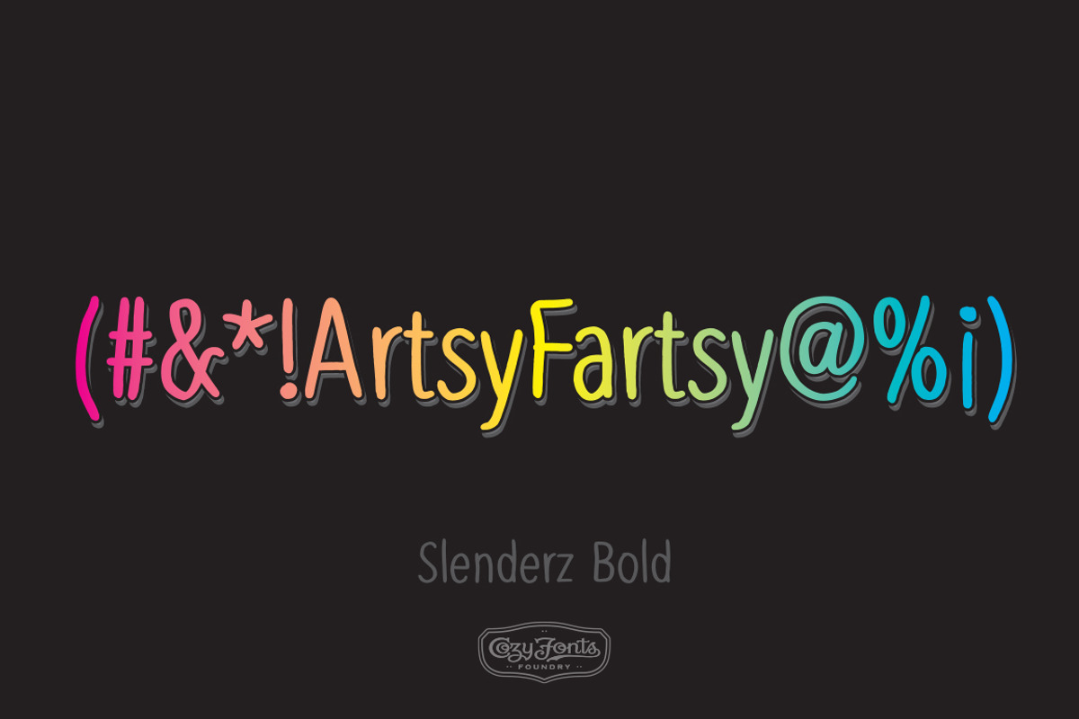 Slenderz Bold preview 5