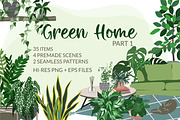 Indoor Plants, Vector Set, an Object Graphic by JSolomatina (Thumbnail 1 of 13)