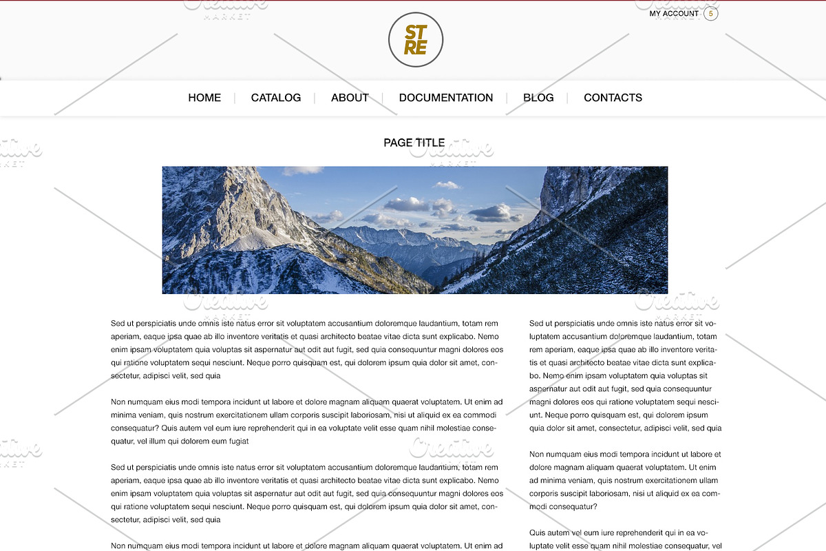 Shop PSD Template, a Websites & App Template by KULISTOV (Photo 4 of 5)