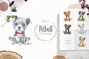 Puppy Paws 5. Watercolor Collection, an Illustration by OctopusArtis (Thumbnail 5 of 11)