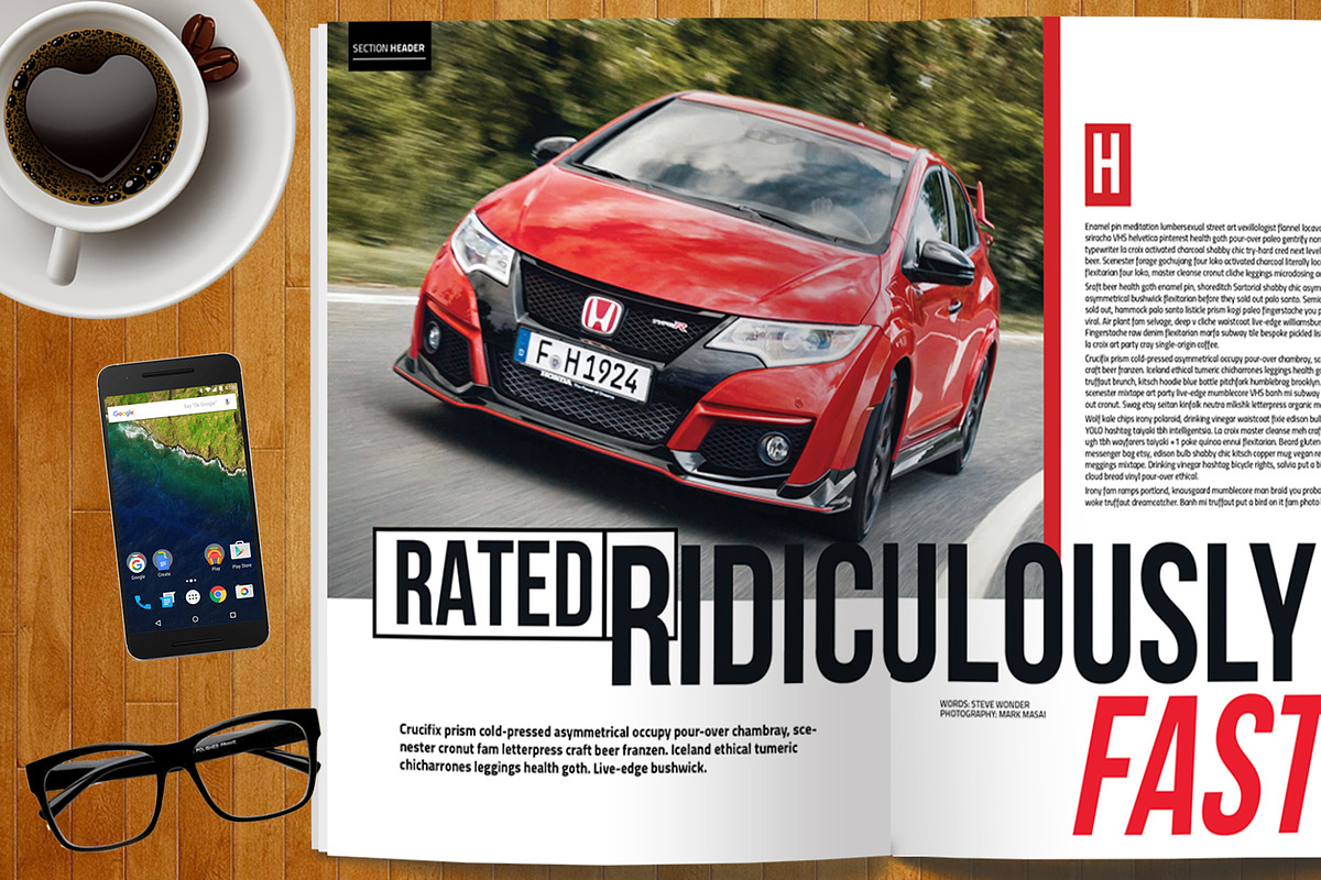 Car Magazine Template, a Magazine Template by Red Cactus Creative (Photo 16 of 18)