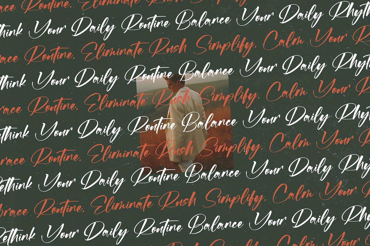 Flusteria Routine Modern Brush Font, a Script Font by stylishtype.co (Photo 7 of 20)