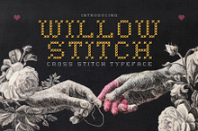 Willow Stitch - Cross Stitch Font