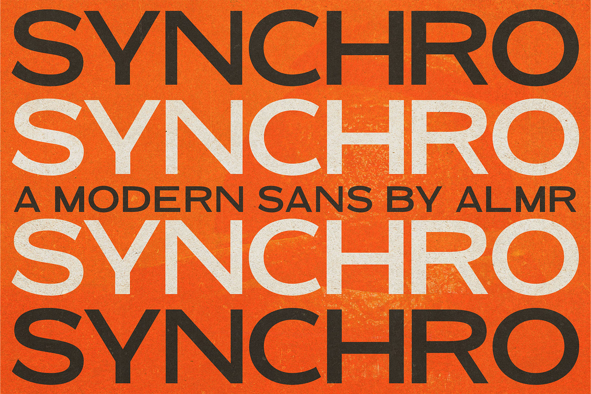 Synchro | Modern Sans, a Sans Serif Font by Almeera Std (Photo 1 of 6)