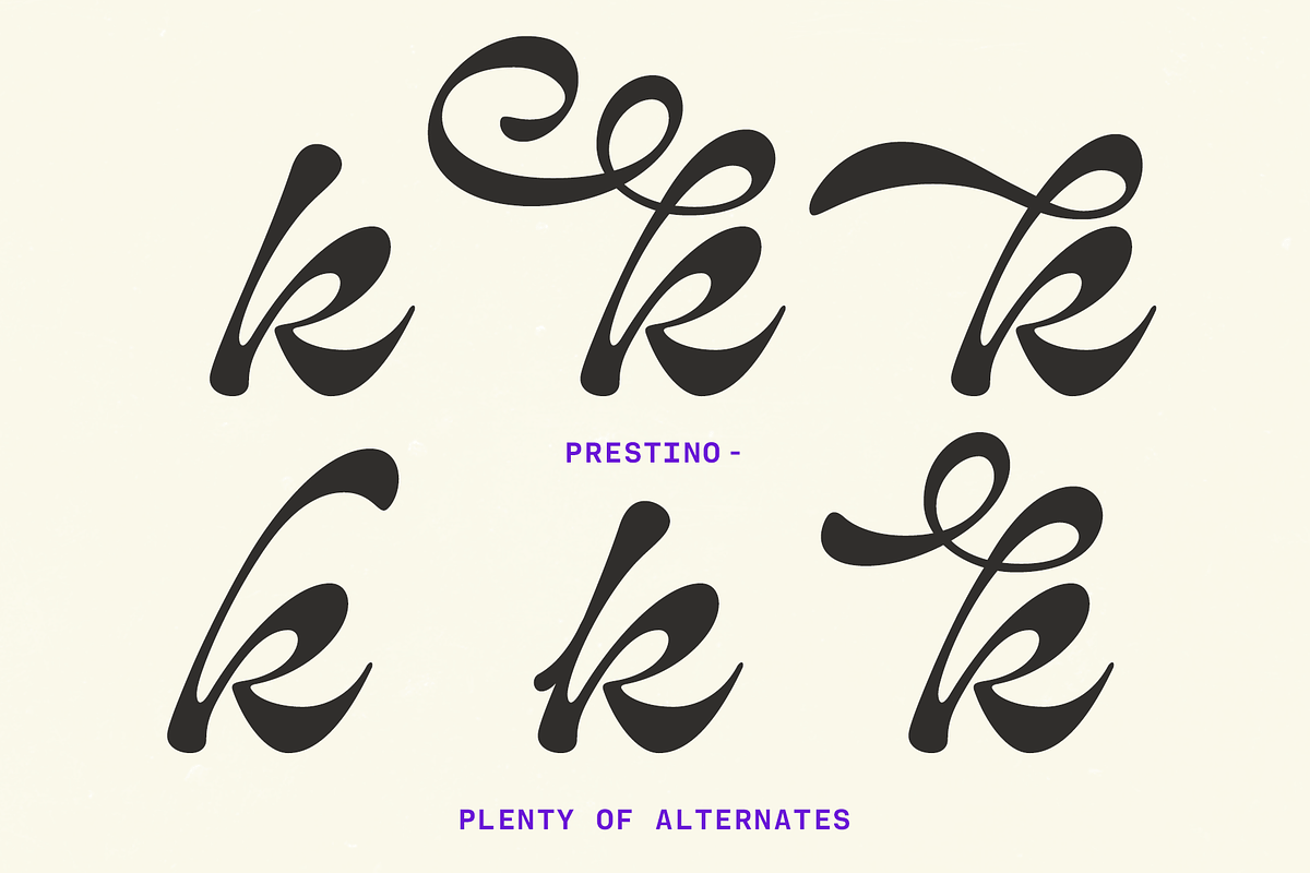 Prestino - Classy Script, a Script Font by Fenotype (Photo 10 of 13)