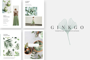 Ginkgo Vertical Keynote, a Presentation Template by Studio Sumac