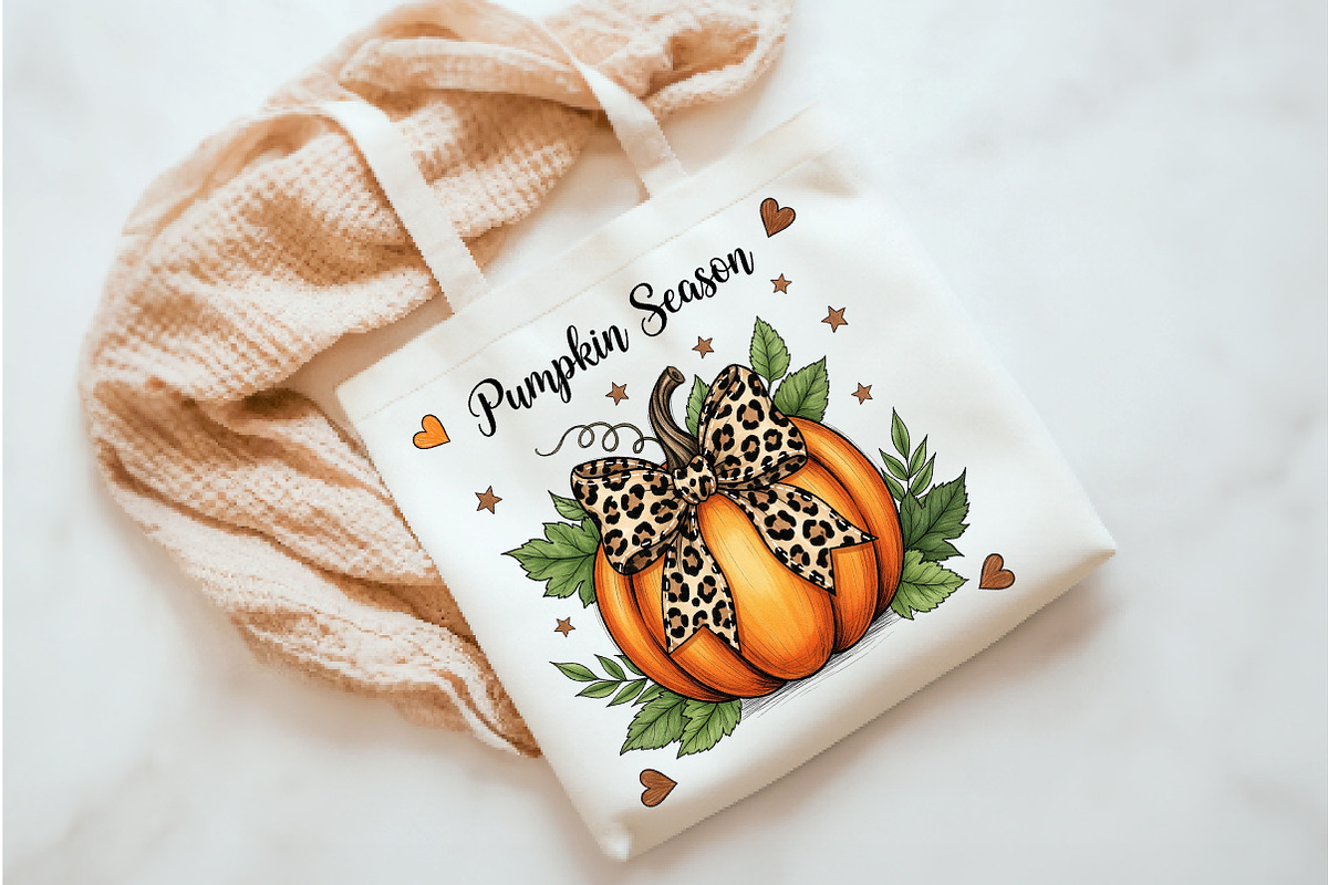 Pumpkin season png, an Illustration by Watercolor design (Photo 3 of 3)