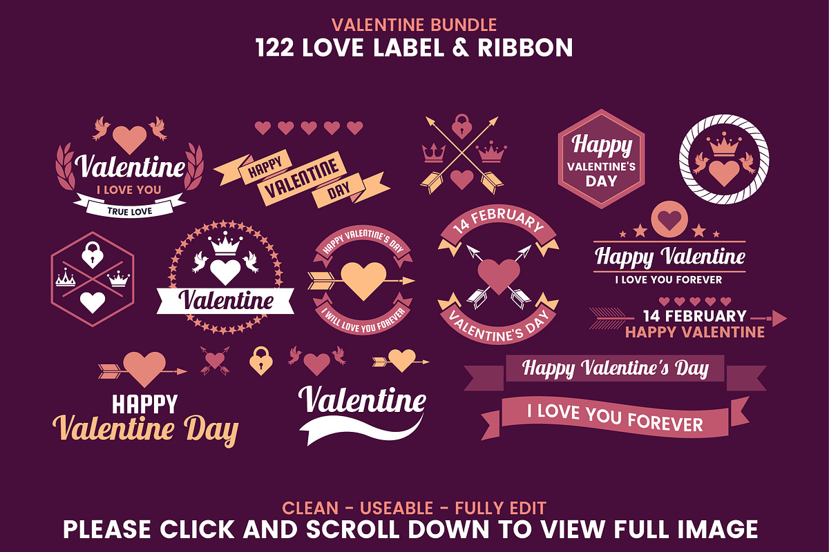 122 LOVE LABEL & RIBBON, a Branding & Logo Template by Toonsteb (Photo 6 of 15)