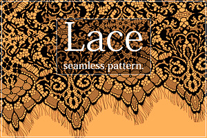 Gothic lace seamless pattern.