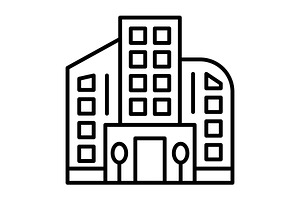 Building Line Icon, a Duotone Icon by Pexelpy