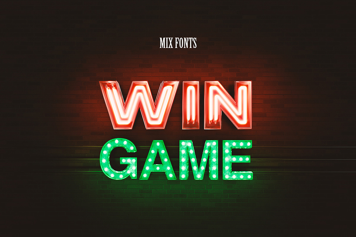 3D Neon PSD Letters -Classic version, an Object Graphic by GK Creative (Photo 5 of 13)