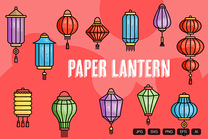 12 Paper Lantern Icon