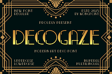 Decogaze - Modern Art Deco Font