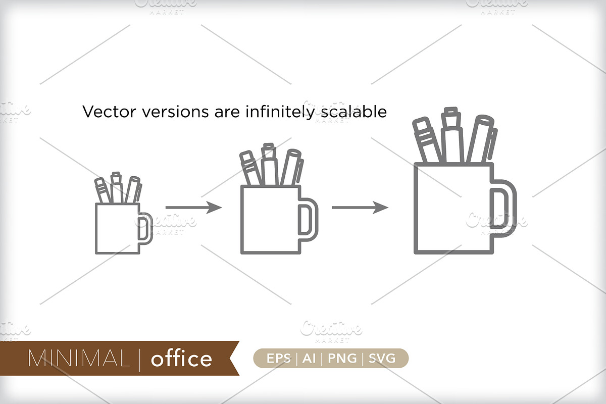 Minimal office icons, an Outline Icon by Picture Window (Photo 4 of 5)