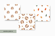 Woodland. Cute Watercolor Hedgehog, a Decorative Illustration by MilaCreator (Thumbnail 2 of 5)