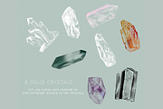 Mystical Crystals Procreate Stamps, a Brush Add-On by BohoCalligraphy (Thumbnail 5 of 6)