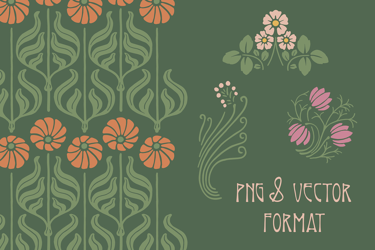 Art Nouveau Graphics Set, an Object Graphic by Liz Kohler Brown (Photo 2 of 27)