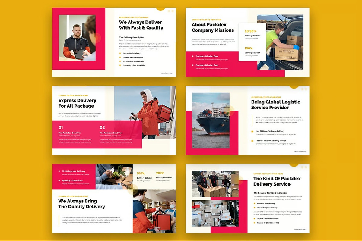 Packdex  Express Delivery Powerpoint, a Presentation Template by Fit-tee (Photo 3 of 6)