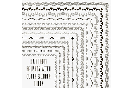 Vector Pattern Brushes preview 3