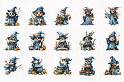 Halloween Wizard Animal Clipart, a Seasonal Illustration by fashionaddict (Thumbnail 3 of 7)