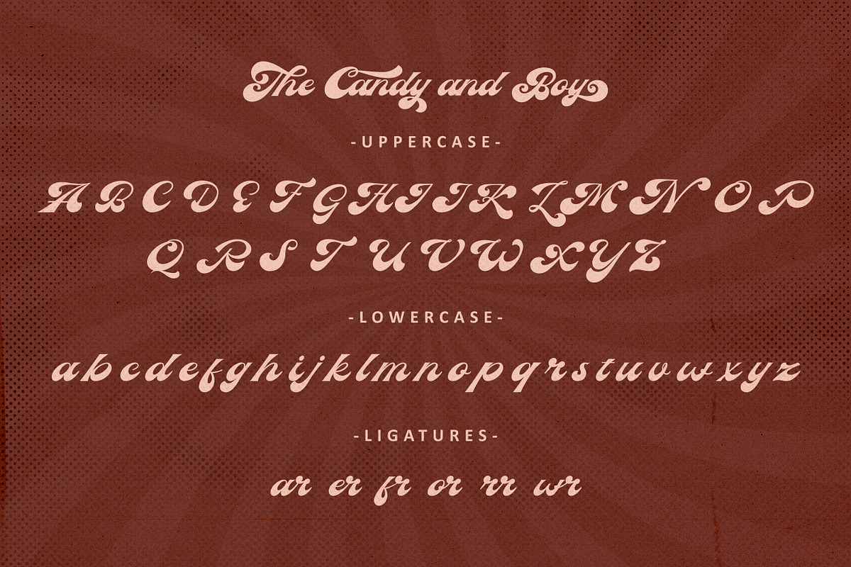 The Candy And Boy, a Serif Font by Allmostudio (Photo 9 of 13)