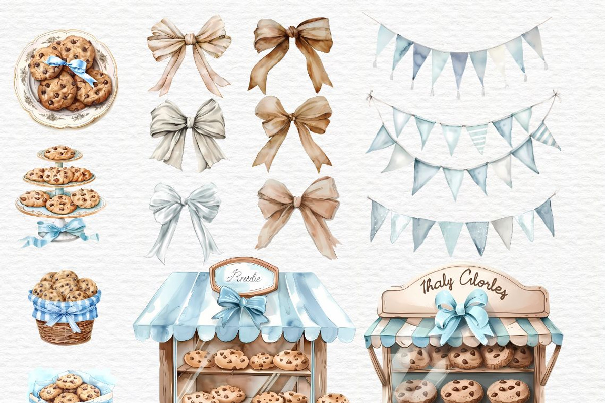 Chocolate chip, Milk And Cookies, a Food Illustration by Invite to Clipart (Photo 4 of 5)