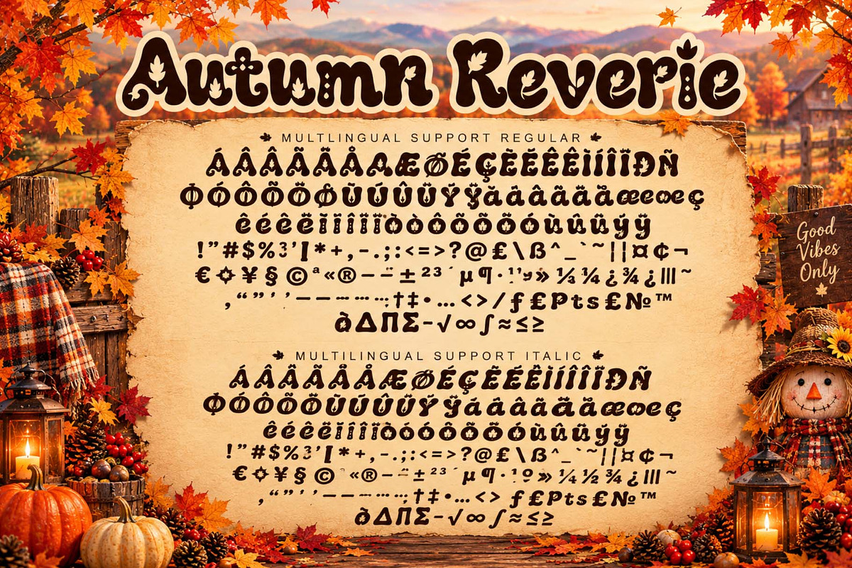 Autumn Reverie, a Handwritten Font by Yoga Letter (Photo 9 of 9)