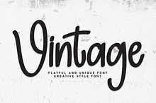 Vintage | Script Font