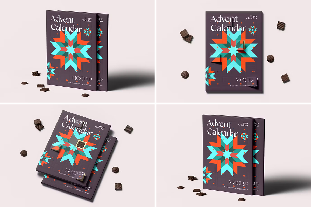 Advent Calendar Mock-up, a Books & Magazine Mockup by BLISS DESIGN (Photo 2 of 3)