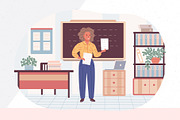 Teacher & Classroom Vector Set, an Education Illustration by IRSYART (Thumbnail 8 of 10)