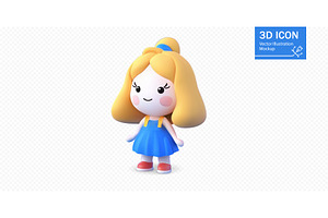 Charming 3D vector illustration of a, an Illustration by ZinetroN