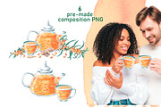 Sea Buckthorn and Ginger, a Food Illustration by SvetLana (Thumbnail 4 of 12)