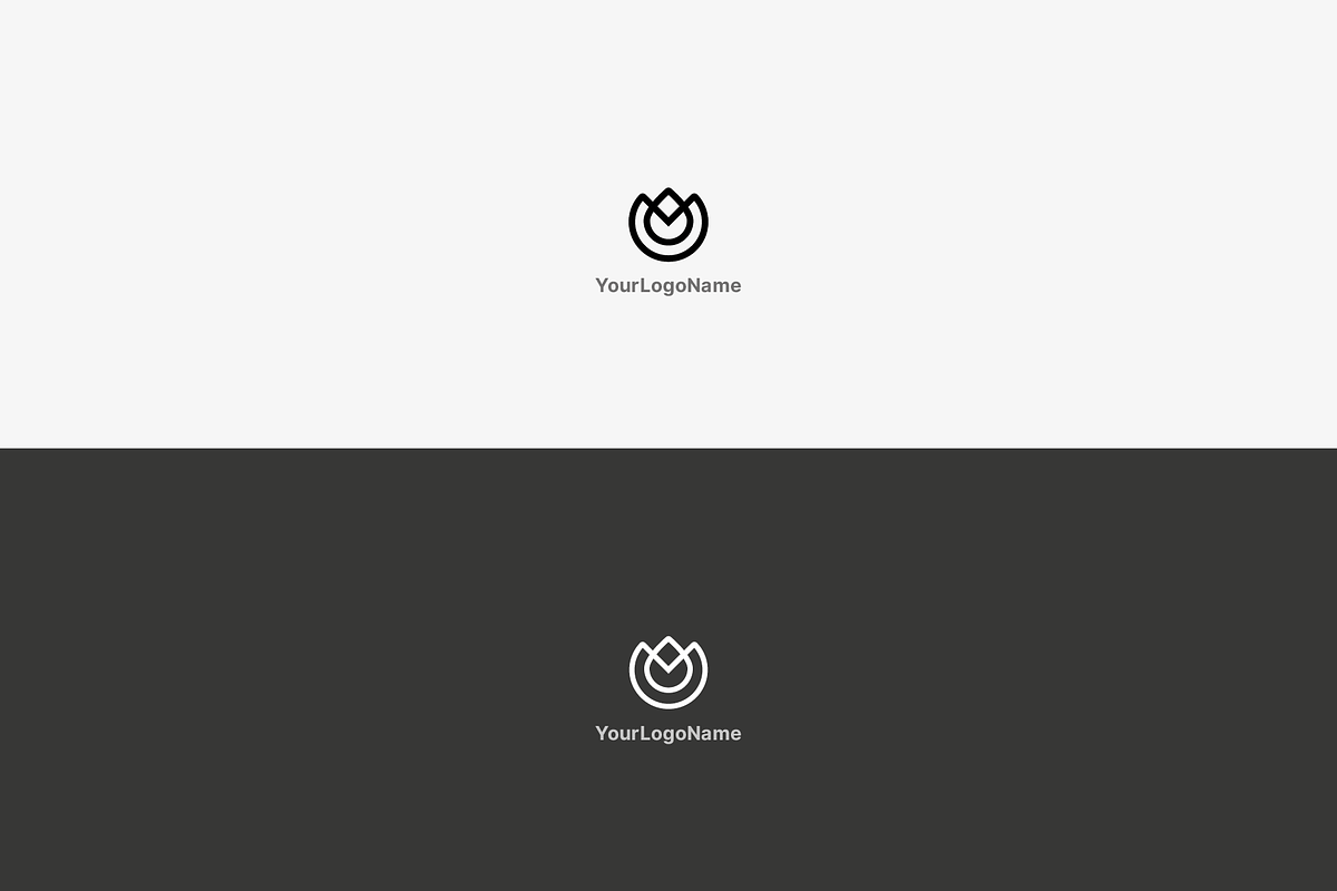 logo design minimal flower / fire preview 5