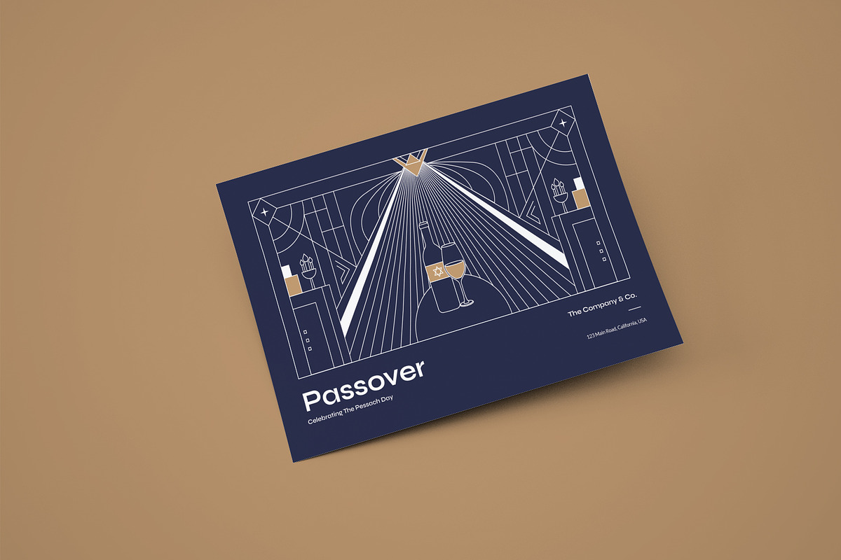 Passover Greeting Card - Art Deco, a Card Template by Neermana (Photo 3 of 4)