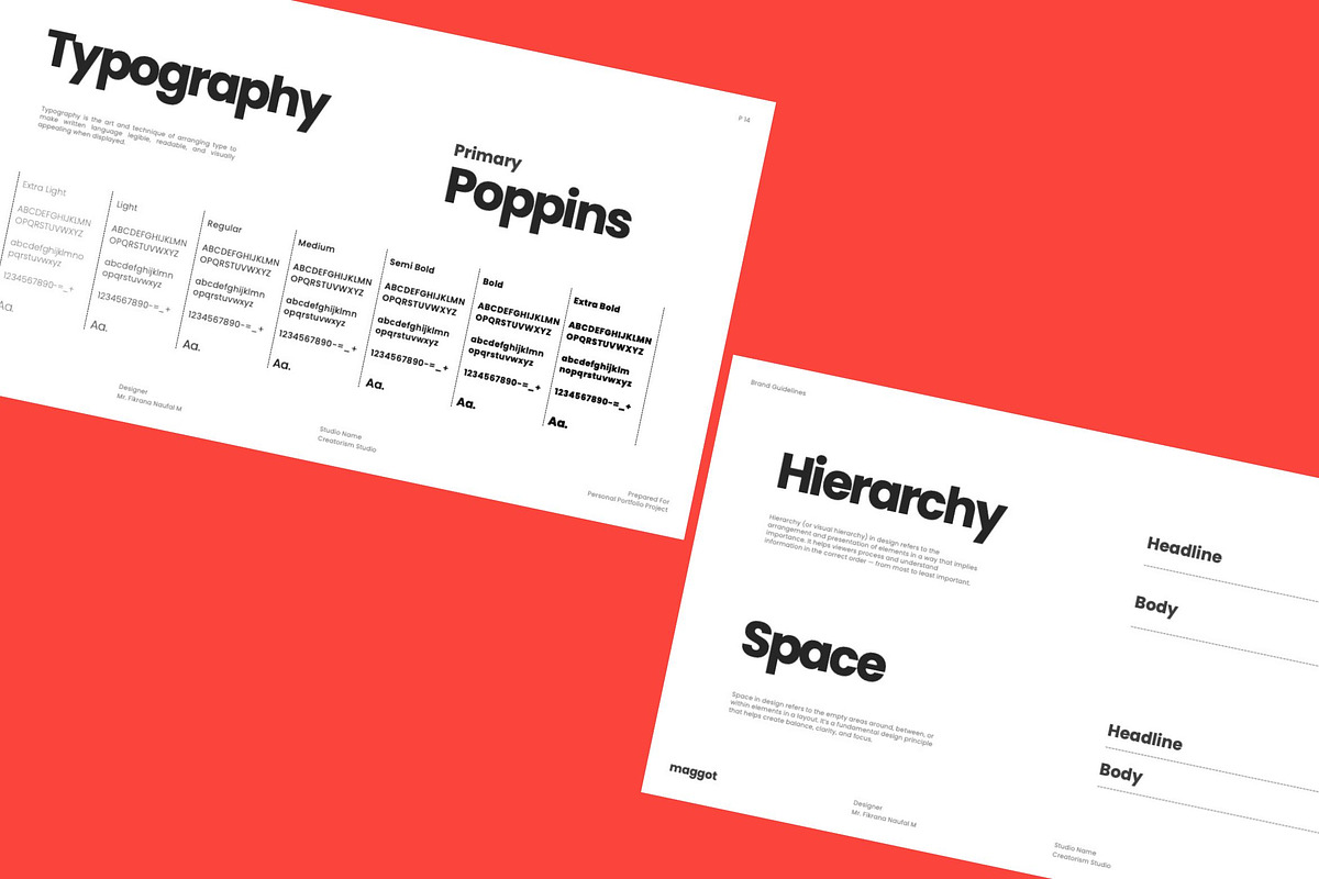 Maggot - Brand Guideline PPT, a Presentation Template by Creatorism (Photo 9 of 13)