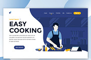 Landing page template on various top, a Food Illustration by Creative Graphics (Thumbnail 3 of 12)