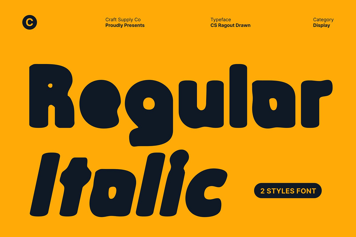 CS Ragout Drawn, a Sans Serif Font by Craft Supply Co. (Photo 3 of 8)
