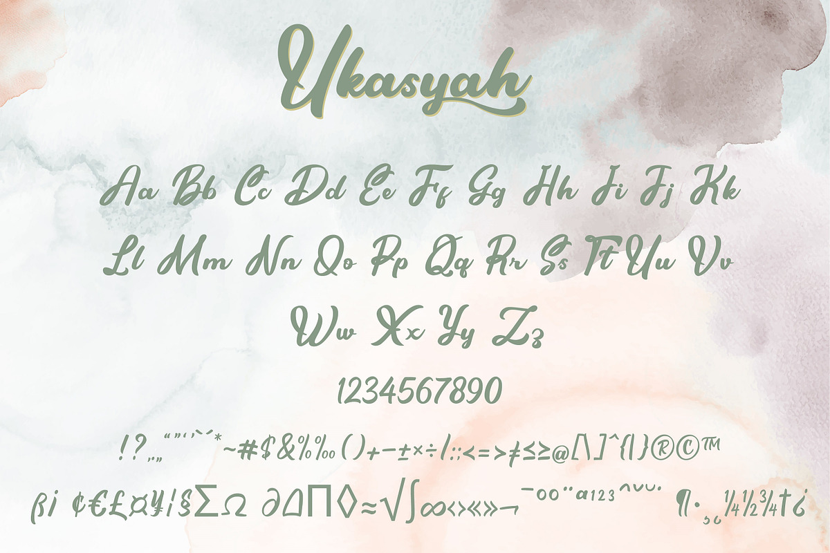 Ukasyah a Modern Calligraphy Font, a Script Font by Javatype Studio (Photo 8 of 11)