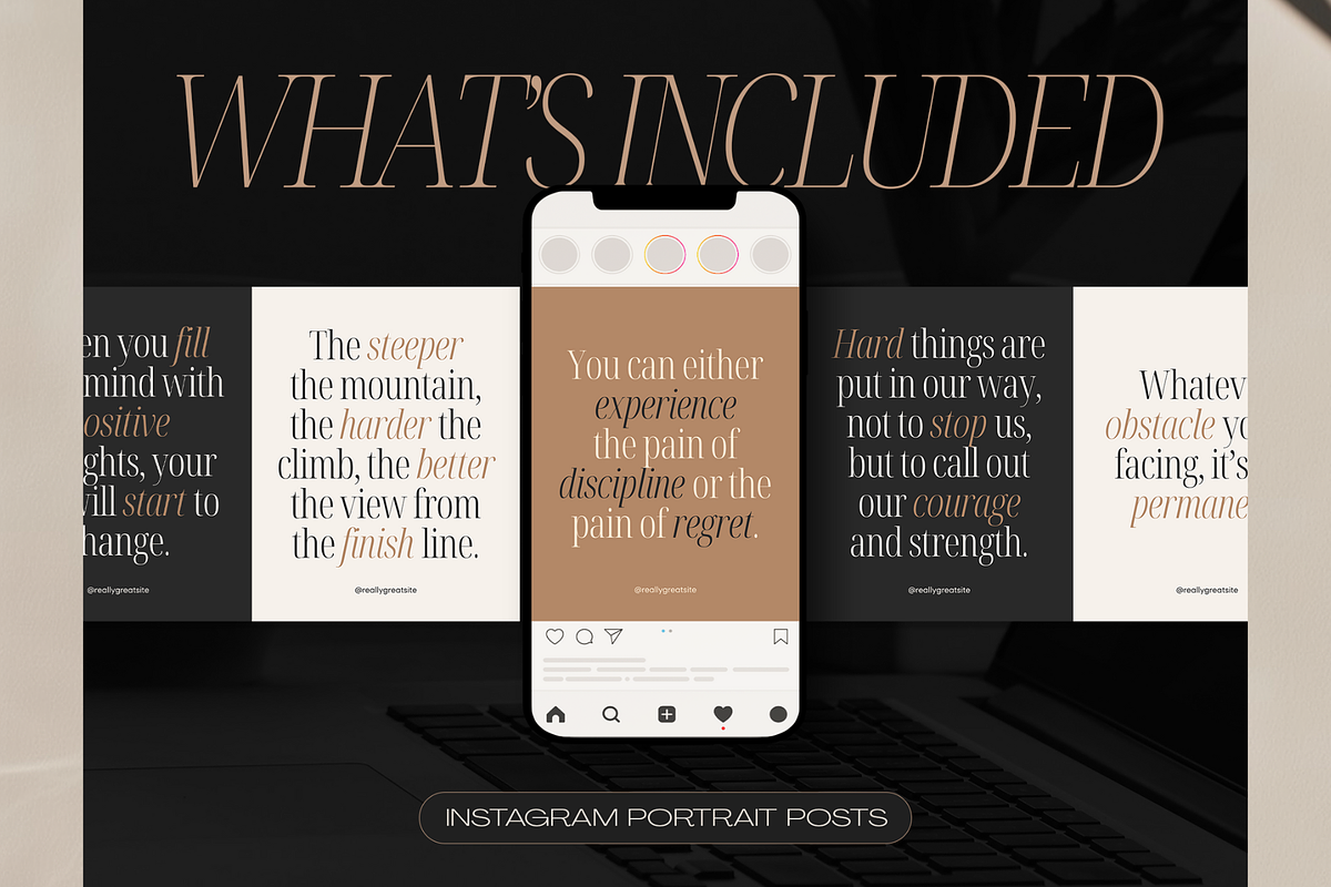 Mindset Quotes Instagram Posts preview 3