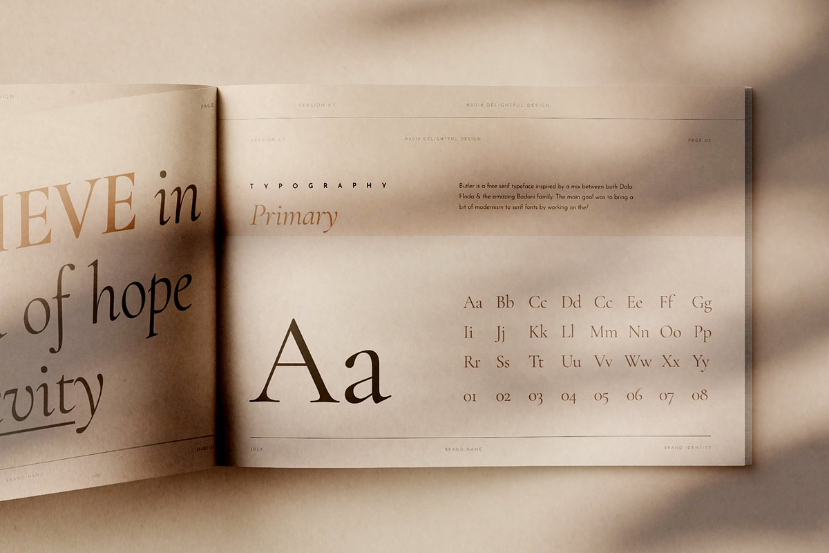 Elegant Brand Style Guide Template, a Presentation Template by Delightful Design (Photo 11 of 13)