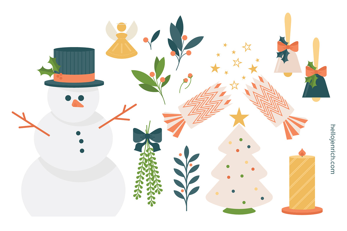 Christmas Illustration Collection, a Decorative Illustration by hellojenrich (Photo 5 of 9)