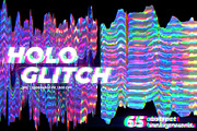 Holographic Glitch. 3D Backgrounds, a Texture Graphic by Julie&Taily (Thumbnail 1 of 19)