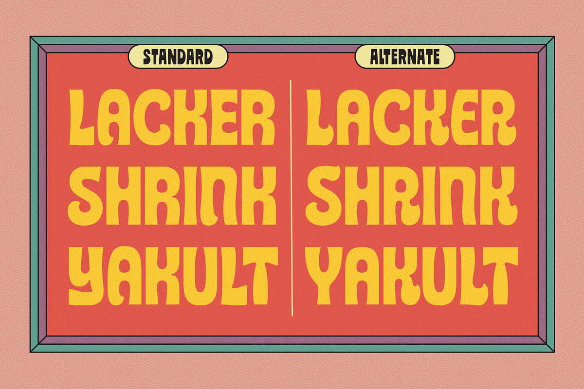 TNSC Gizard - Psychedelic Font, a Sans Serif Font by The Native Saint Club (Photo 3 of 13)